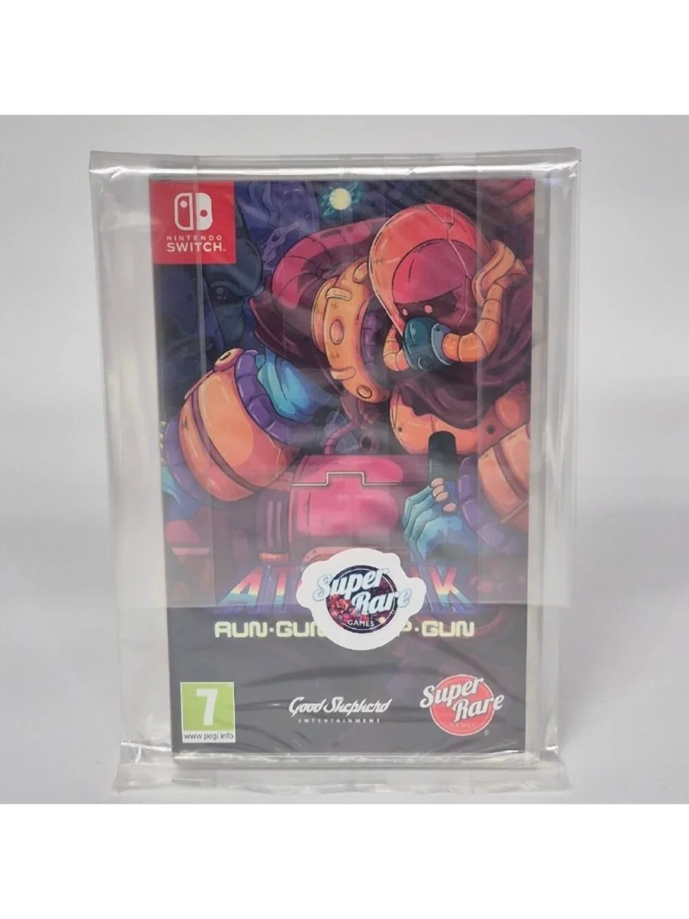 Atomik RunGunJumpGun Nintendo Switch Super Rare Games #87 w/ Manual & Cards New